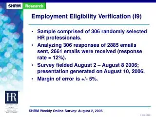 Employment Eligibility Verification (I9)