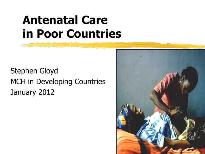 antenatal care in poor countries