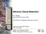 Electron Cloud Detection - slide 1
