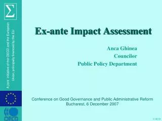 Ex-ante Impact Assessment