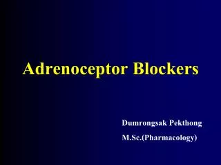 Adrenoceptor Blockers