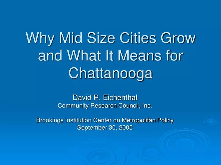 why mid size cities grow and what it means for chattanooga