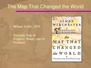 William Smith, 1815 Geologic map of England, Wales, part of Scotland
