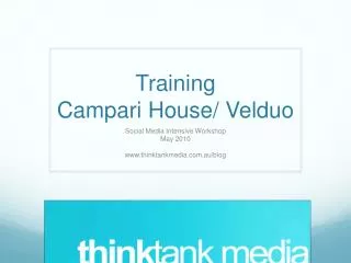 Campari House/Veludo Social Media Training