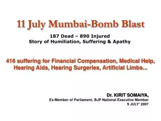 11 July Mumbai-Bomb Blast