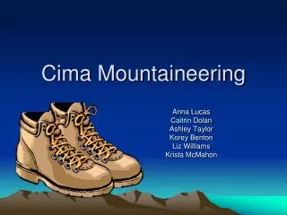 Cima Mountaineering