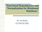 Functional Dependencies and Normalization for Relational Databases - slide 1