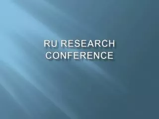 RU Research Conference