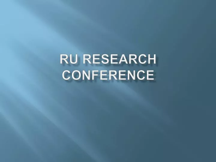 ru research conference
