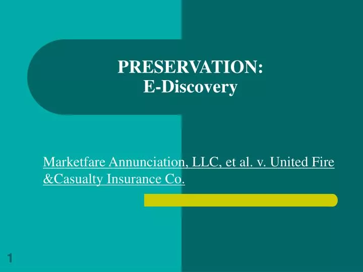 preservation e discovery