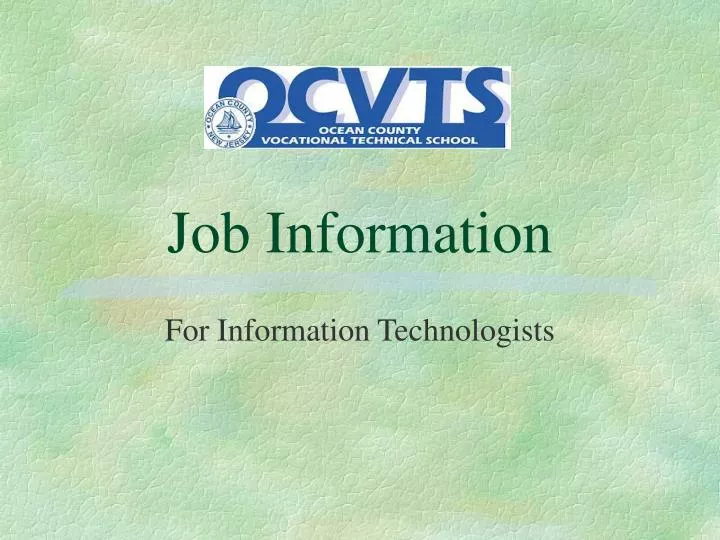job information