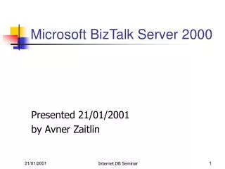 Microsoft BizTalk Server 2000