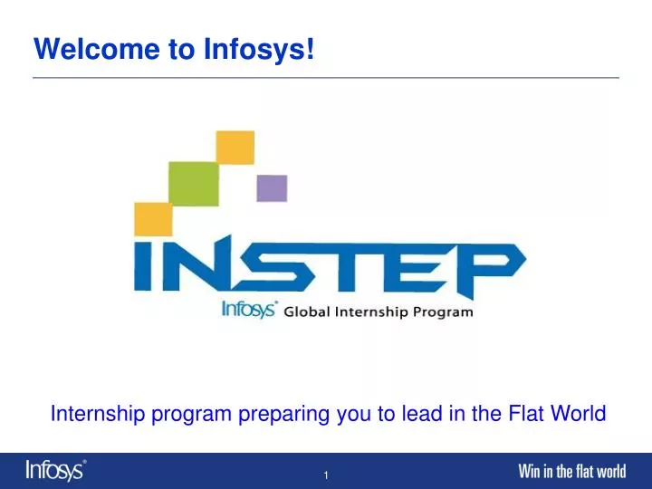 welcome to infosys