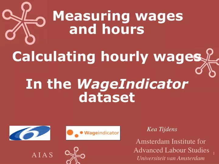measuring wages and hours calculating hourly wages in the wageindicator dataset