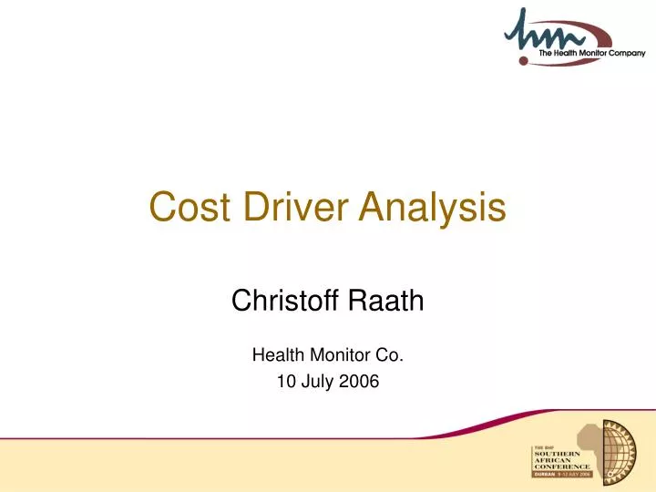 cost driver analysis
