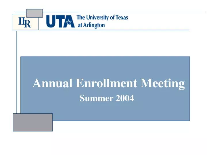 annual enrollment meeting