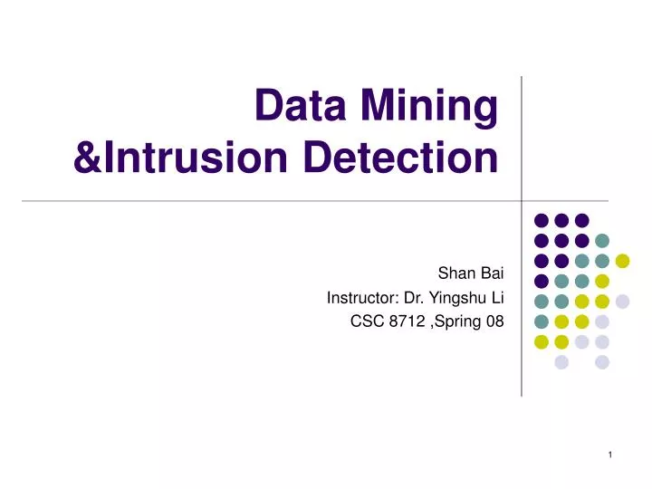 data mining intrusion detection