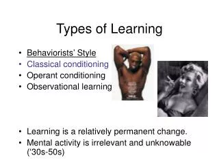 Types of Learning
