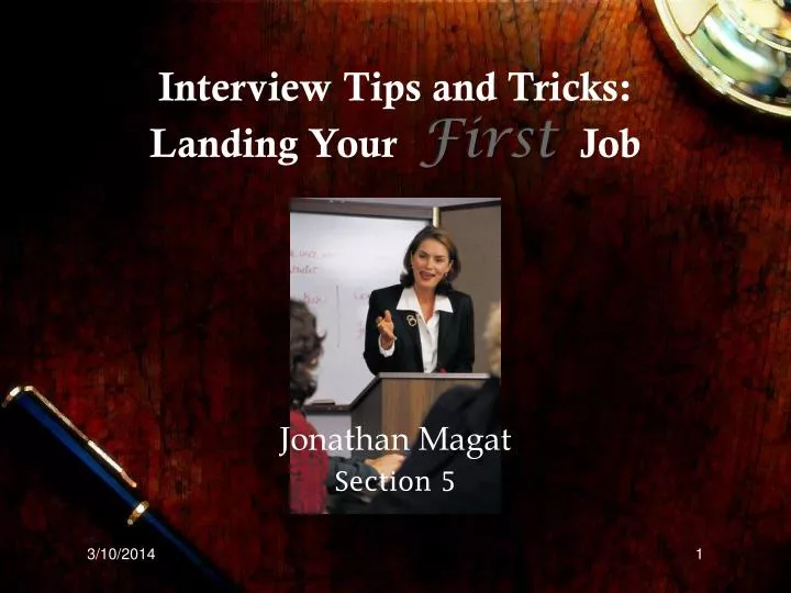 interview tips and tricks landing your first job