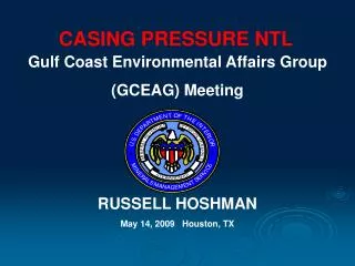 CASING PRESSURE NTL