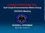 CASING PRESSURE NTL - slide 1