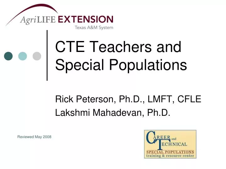 cte teachers and special populations