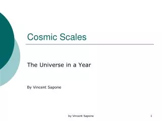 Cosmic Scales