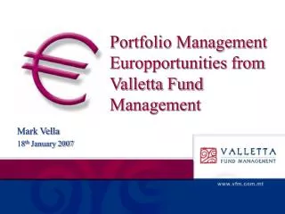 Portfolio Management Europportunities from Valletta Fund Management