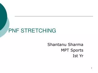 PNF STRETCHING