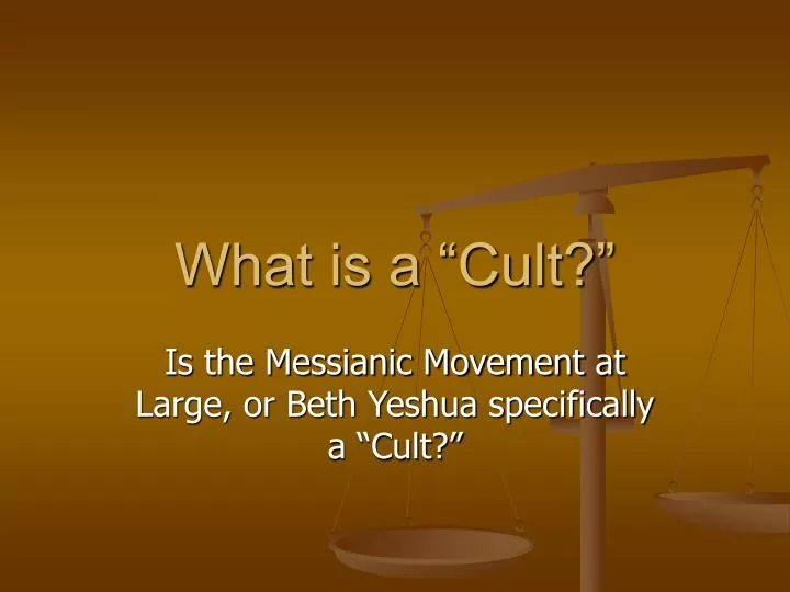 what is a cult