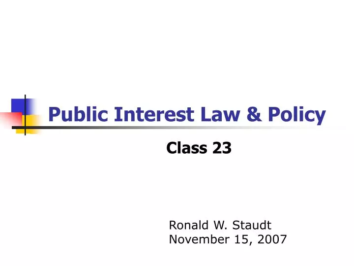 public interest law policy