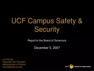 UCF Campus Safety &amp; Security