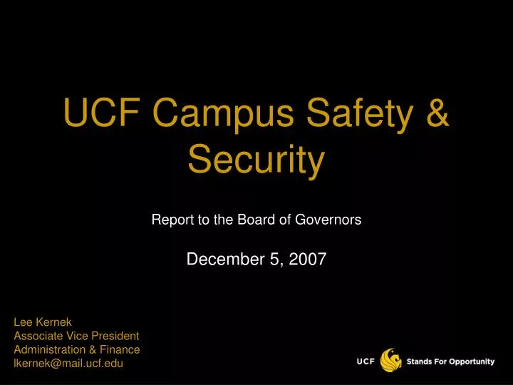 ucf campus safety security
