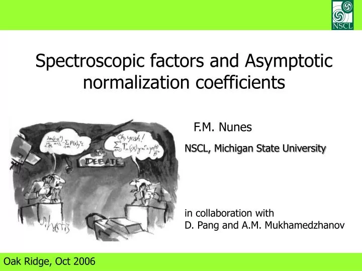 spectroscopic factors and asymptotic normalization coefficients