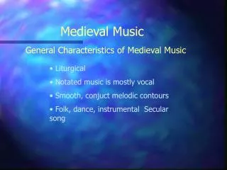 Medieval Music