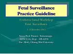 Fetal Surveillance Practice Guideline - slide 1