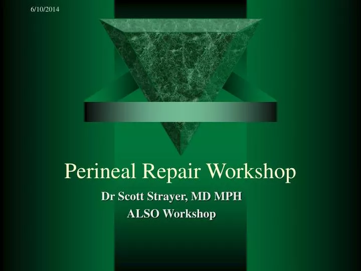 perineal repair workshop
