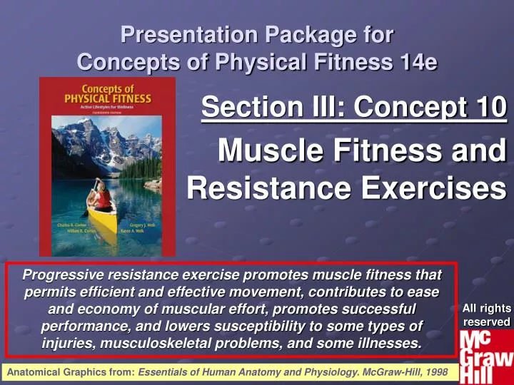 section iii concept 10 muscle fitness and resistance exercises