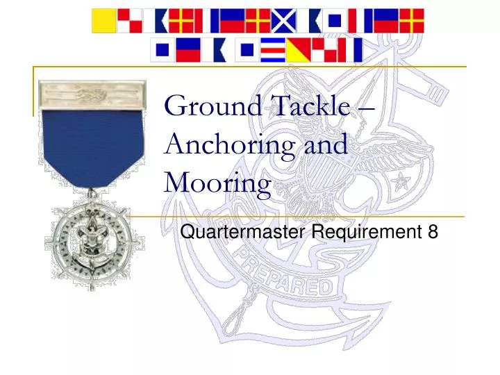 ground tackle anchoring and mooring