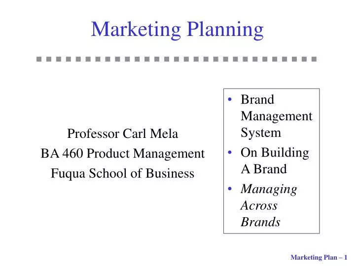 marketing planning