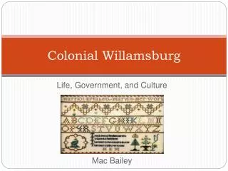 Colonial Willamsburg