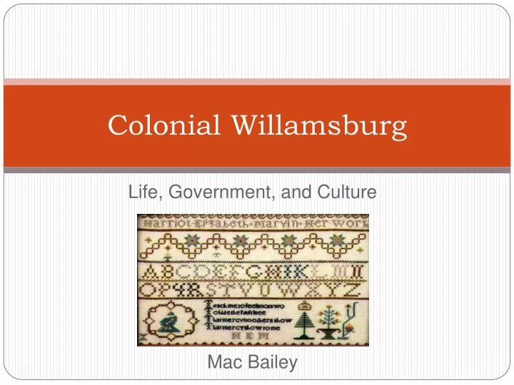 colonial willamsburg