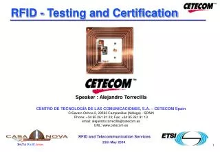 RFID - Testing and Certification