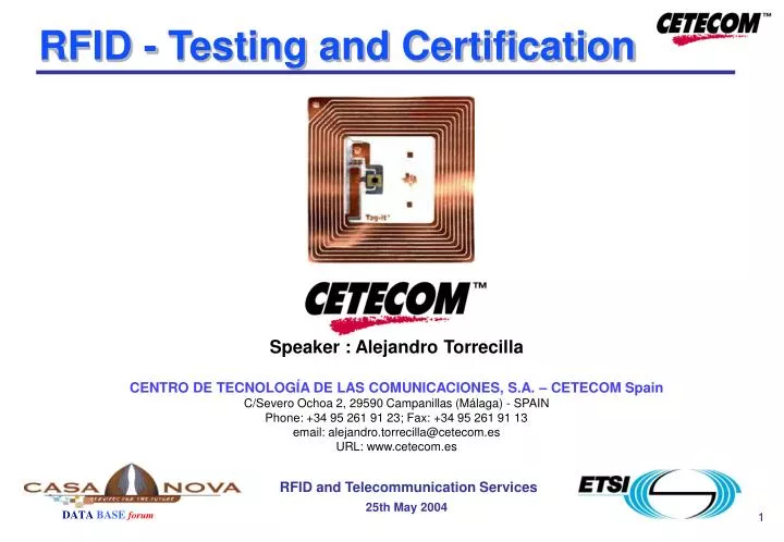 rfid testing and certification