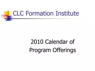 CLC Formation Institute
