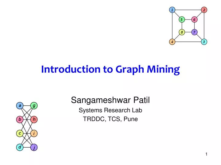 introduction to graph mining