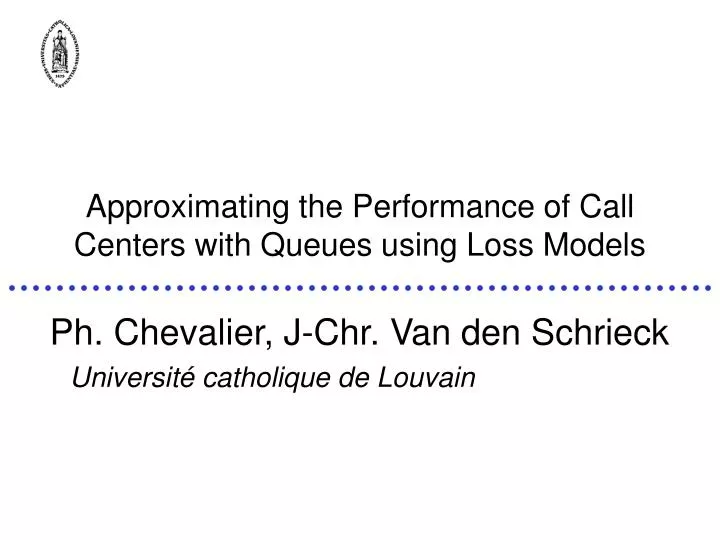 approximating the performance of call centers with queues using loss models