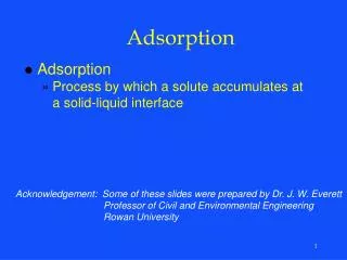 Adsorption