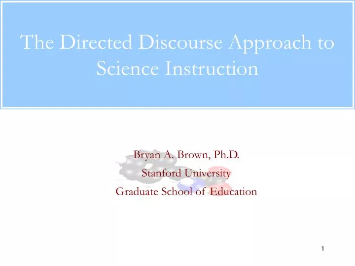 the directed discourse approach to science instruction
