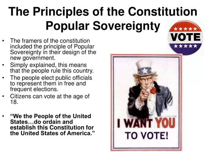the principles of the constitution popular sovereignty